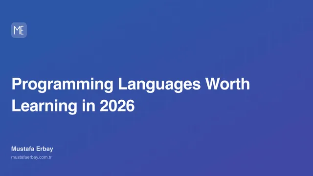 Programming Languages Worth Learning in 2026 — cover image