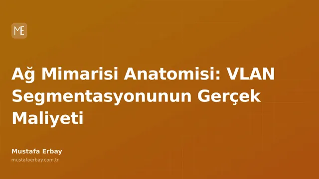 Bir ağ anahtarının (switch) karmaşık kablo bağlantılarını ve VLAN segmentasyonunu temsil eden soyut bir görsel.