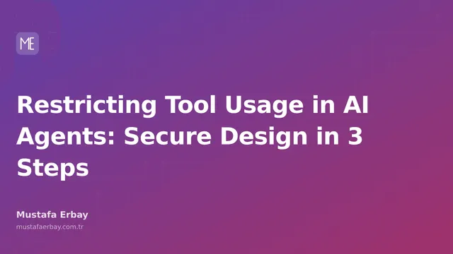 Technical illustration representing AI agent security and tool restriction architecture