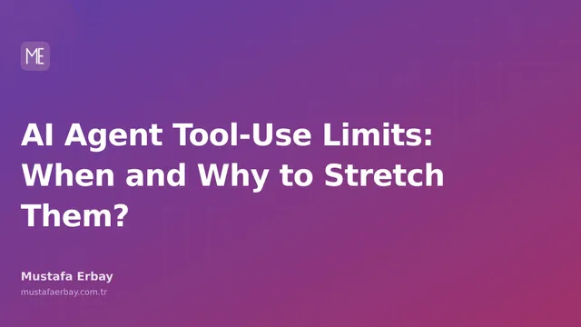 An abstract visual representing the limits of AI agents' tool-use capabilities and when these limits should be stretched.
