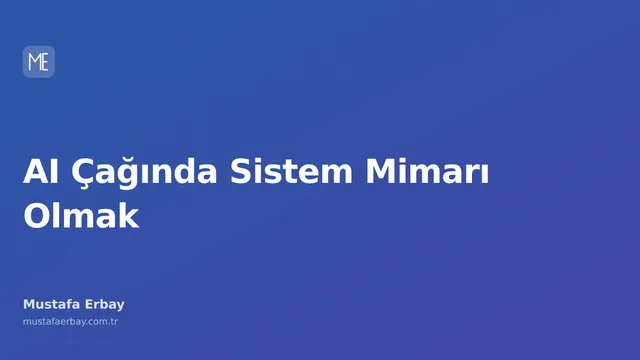Yapay zeka teknolojileriyle çevrili bir ortamda çalışan bir sistem mimarı, geleceğin teknolojilerini şekillendiriyor.