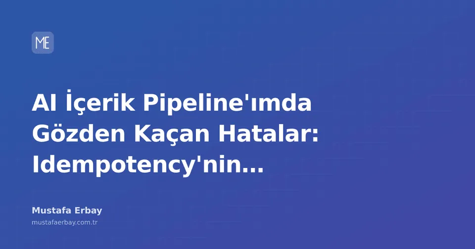 AI içerik üretim hattı ve veritabanı bağlantılarını temsil eden teknik illüstrasyon