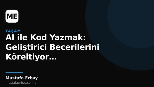 Bir geliştiricinin, kod yazarken yapay zeka araçlarını kullandığı bir masaüstü görüntüsü.