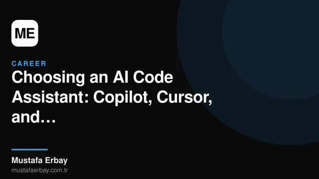 An abstract image showing the logos of three different AI code assistants (GitHub Copilot, Cursor, Claude Code) and the silhouette of a programmer working at a keyboard.