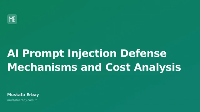 An infographic showing security measures and costs against prompt injection attacks targeting AI models.