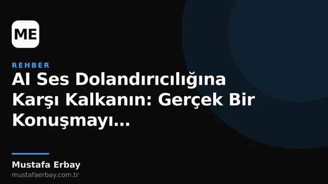 Bir kişinin telefonu tuttuğu ve yapay zeka tarafından oluşturulmuş ses dalgalarını gösteren bir görsel, dolandırıcılık tehlikesini simgeliyor.