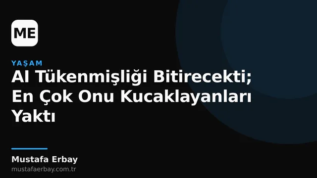 Dijital bir yorgunluk hissi veren, aşırı yüklenmiş bir yapay zeka arayüzü