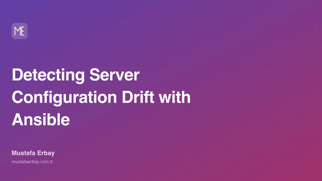Detecting Server Configuration Drift with Ansible — cover image
