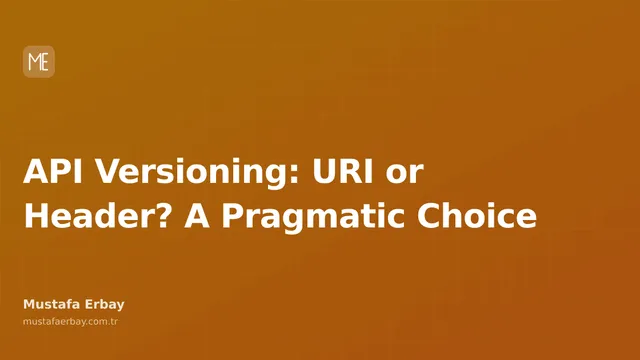 An abstract graphic showing API versioning options