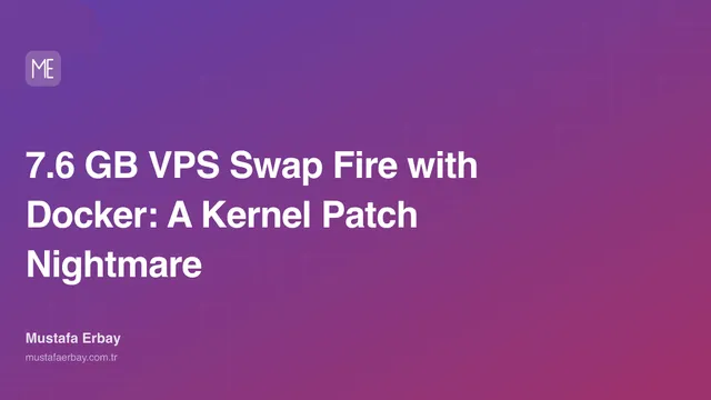 7.6 GB VPS Swap Fire with Docker: A Kernel Patch Nightmare — cover image