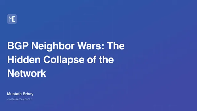 BGP Neighbor Wars: The Hidden Collapse of the Network — cover image