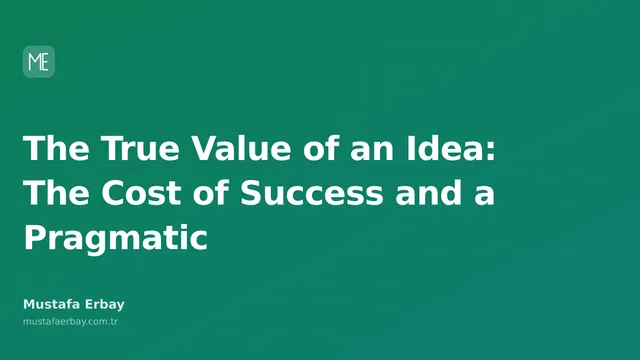 An abstract visual representing the value of an idea