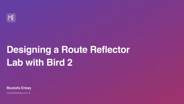 Designing a Route Reflector Lab with Bird 2 — cover image
