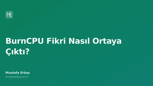 CPU kullanımını simgeleyen yanan bir mikroçip ve sistem performansını gösteren grafikler.