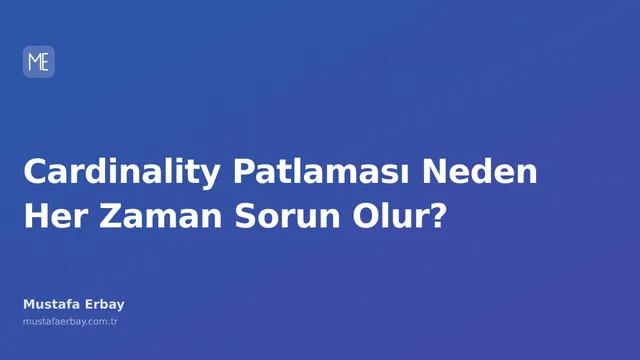Bir metrik sisteminde yüksek kardinalite kaynaklı sorunları gösteren soyut bir diyagram. Çok sayıda veri noktasının depolama ve işleme yükünü temsil eden yığılmış bloklar ve bu yığılmanın yarattığı kriz havasını anlatan renkler içeriyor.
