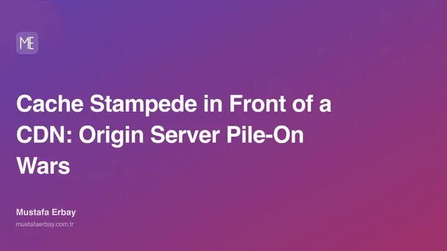 Cache Stampede in Front of the CDN: Origin Server Loading Wars — cover image
