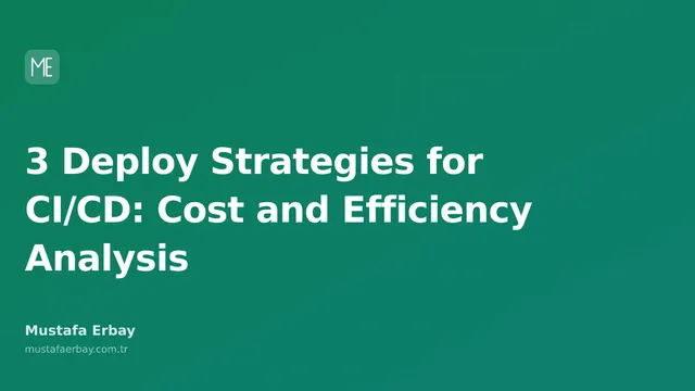An image showing three different deploy strategies used in CI/CD processes, symbolizing a cost and efficiency comparison.