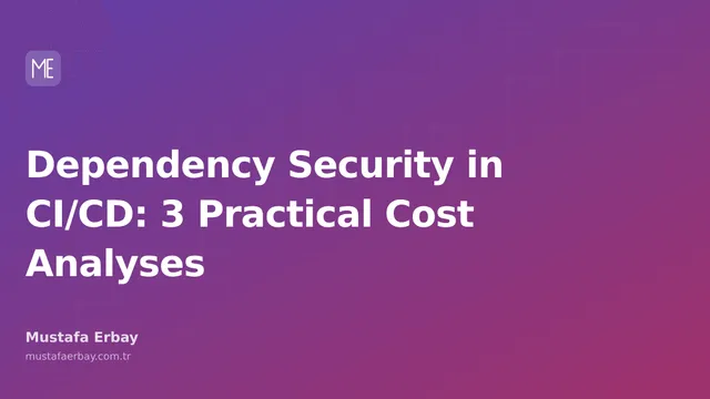 Blog post on dependency security and cost analysis in CI/CD pipelines