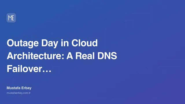 Outage Day in Cloud Architecture: A Real DNS Failover War Story — cover image