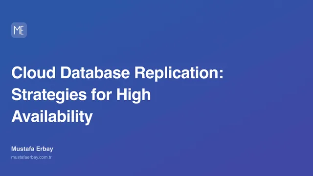 Cloud Database Replication: Strategies for High Availability — cover image