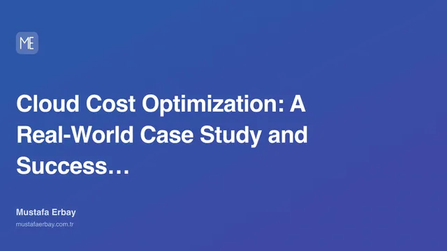 Cloud Cost Optimization: A Real-World Case Study and Success… — cover image