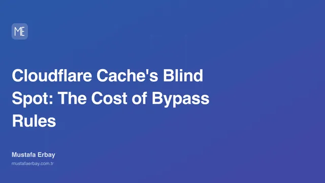 Cloudflare Cache's Blind Spot: The Cost of Bypass Rules — cover image