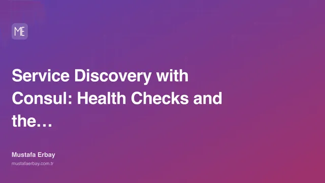 Service Discovery with Consul: Health Checks and the DNS Interface — cover image