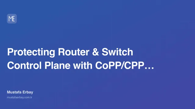 Protecting Router & Switch Control Plane with CoPP/CPP… — cover image