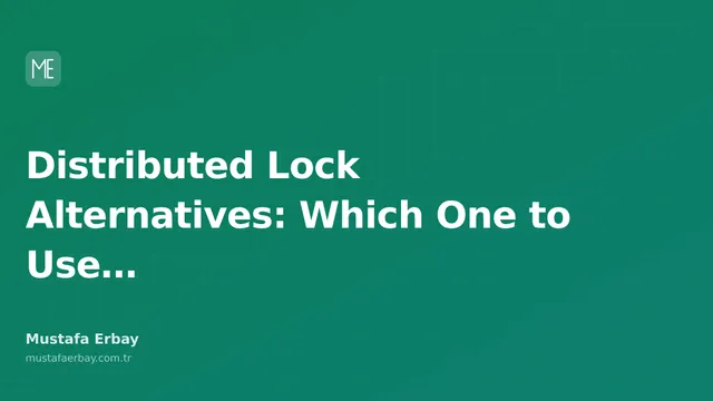 An infographic comparing locking mechanisms in distributed systems.