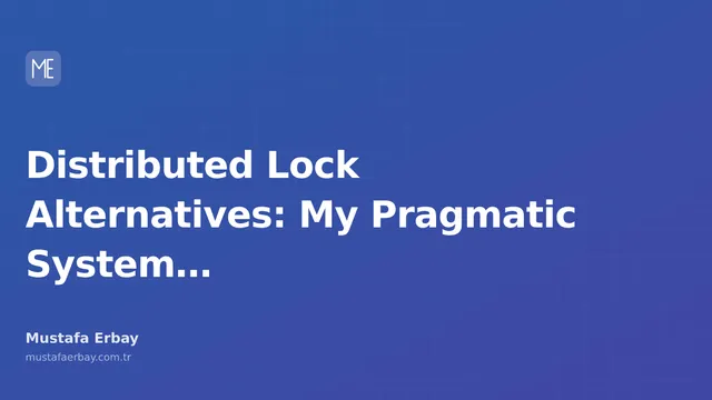 An abstract visual representing lock mechanisms in distributed systems, featuring gear wheels and a lock symbol.