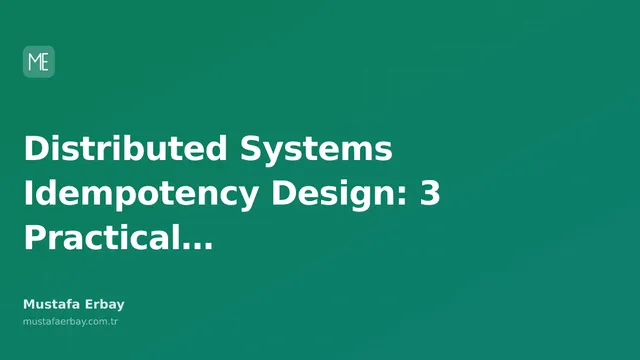 Technical diagram showing the idempotency flow in distributed system architecture