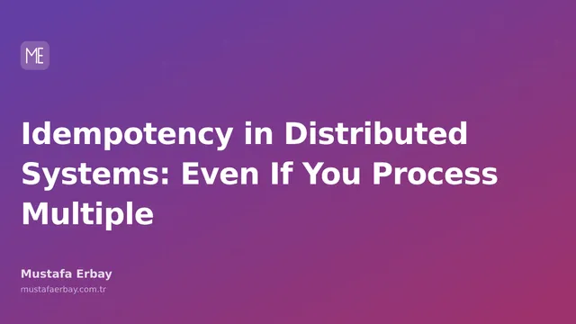 A diagram explaining the concept of idempotency in distributed systems