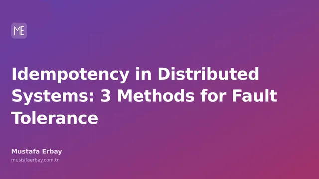 A diagram explaining the concept of idempotency for fault tolerance in distributed systems