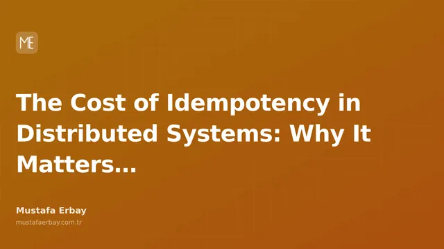 An abstract illustration showing the cost of idempotency in distributed systems.