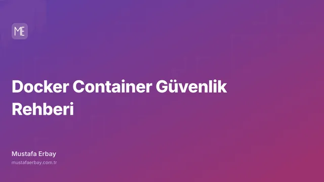 Docker Container Güvenlik Rehberi — kapak görseli