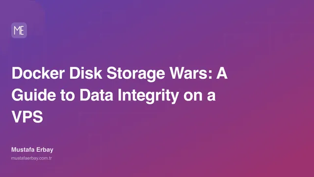 An image showing Docker containers and disk usage, reflecting disk fullness and data integrity concepts.