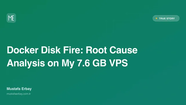 Docker Disk Fire: Root Cause Analysis on My 7.6 GB VPS — true story cover image