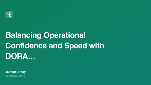 Balancing Operational Confidence and Speed with DORA Metrics — cover image