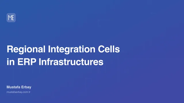 Regional Integration Cells in ERP Infrastructures — cover image