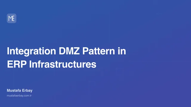 Integration DMZ Pattern in ERP Infrastructures — cover image