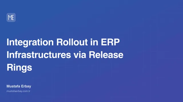 Integration Rollout in ERP Infrastructures via Release Rings — cover image