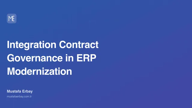 Integration Contract Governance in ERP Modernization — cover image