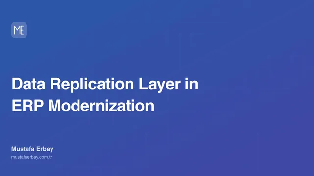 Data Replication Layer in ERP Modernization — cover image