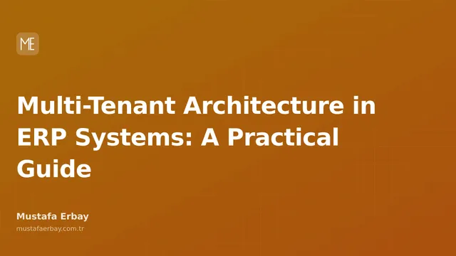 Diagram showing multi-tenant architecture in ERP systems