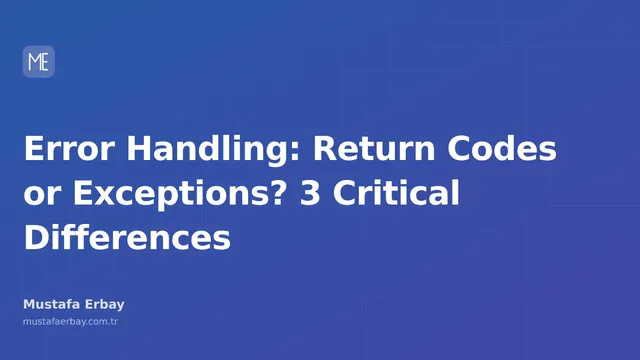 A graphic showing an error symbol and two different coding approaches.