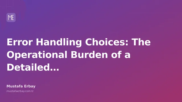 An abstract visual representing the relationship between software development, error management, and operational burden.