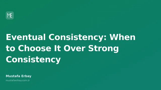 A diagram illustrating eventual consistency and strong consistency concepts in distributed systems. On one side, instantly synchronized data flows, on the other, data flows that synchronize over time.