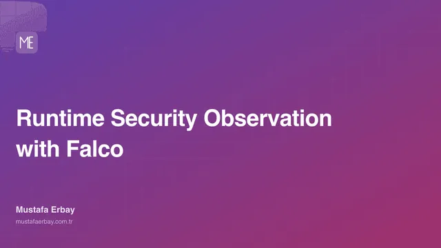 Runtime Security Observation with Falco — cover image