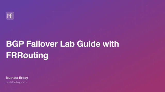 BGP Failover Lab Guide with FRRouting — cover image