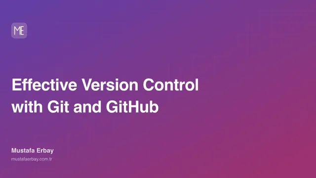 Effective Version Control with Git and GitHub — cover image